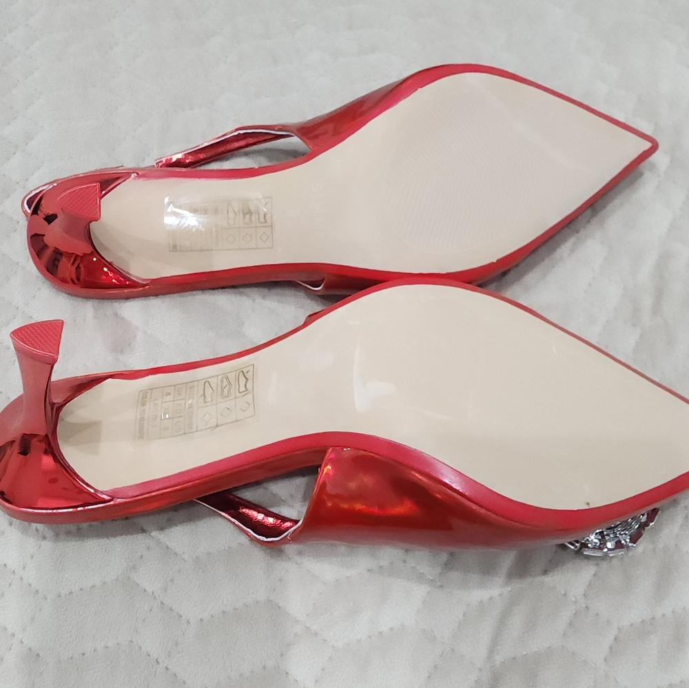 Simmi brand women's shoes, bright red color, size 39. - Picture 7 of 7